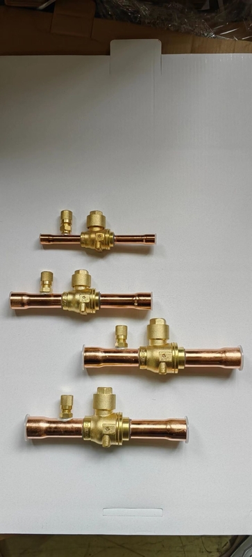 برنج 3/8 شیر خنک کننده توپ تنظیم دقیق DN4 شیر دو دسته برای 0 ~ 4.5 MPa