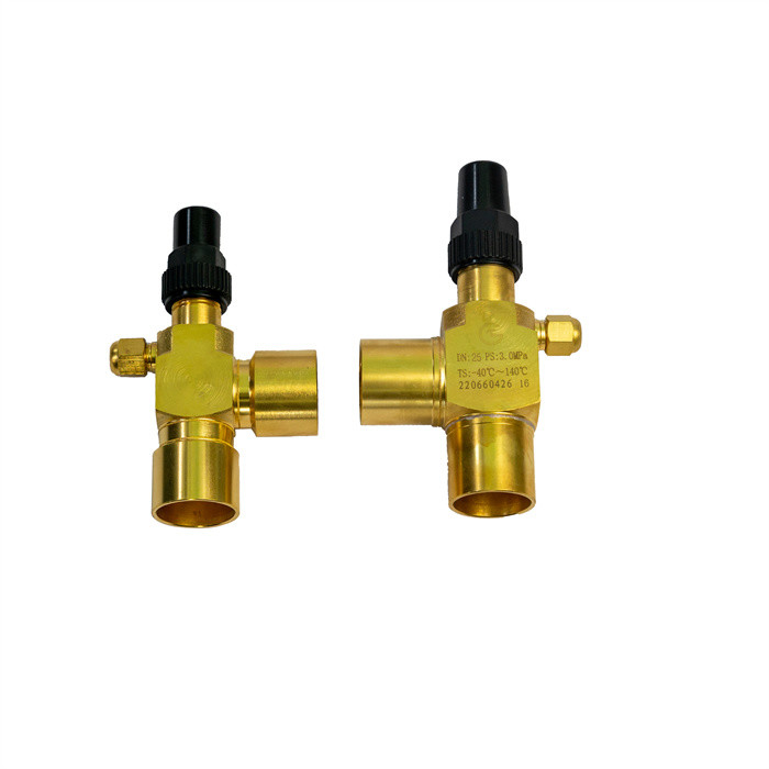 دریچه زاویه ای برنجی برای CFC HCFC HFC R717 یخچال ها عمر طولانی گواهی CE