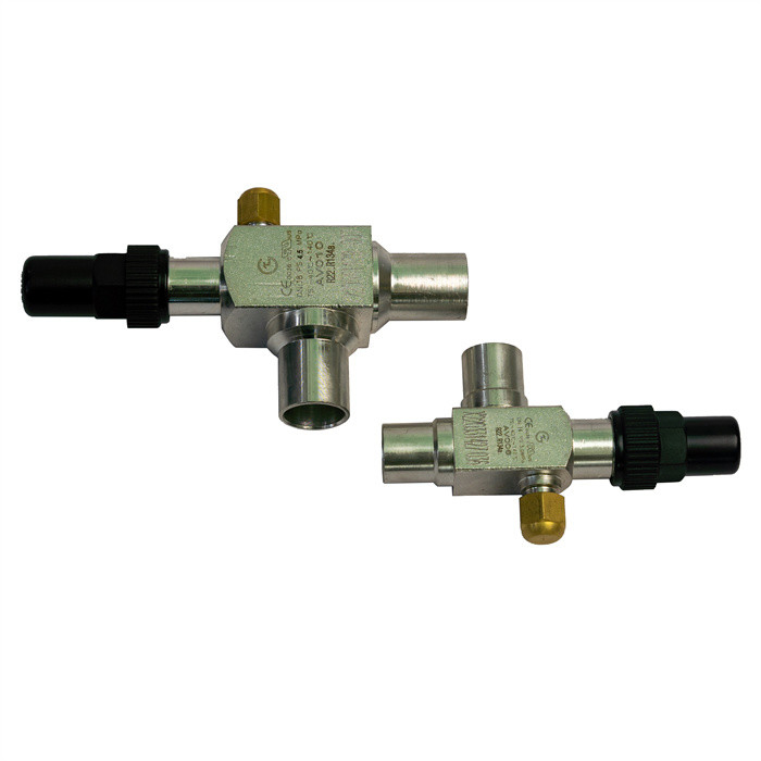 دریچه زاویه ای برنجی برای CFC HCFC HFC R717 یخچال ها عمر طولانی گواهی CE