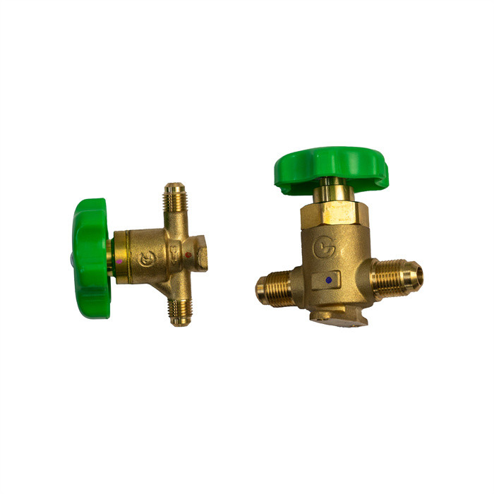 آسان برای نصب دمای مقاوم یخچال دریچه دستی برای CFC HCFC HFC R22 R410a R134a